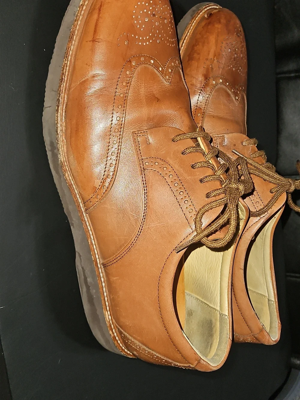 Samuel Hubbard Men’s Leather Wingtip Dress Shoes Size 13